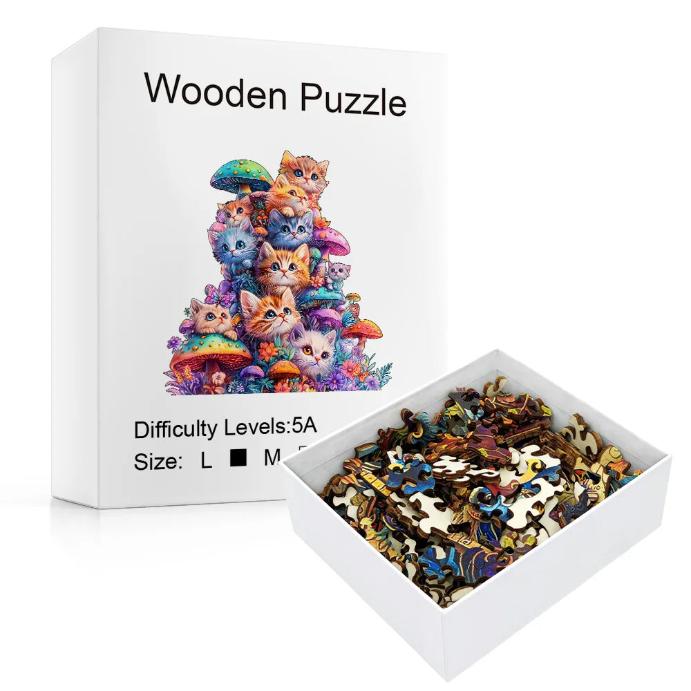 Enchanted Kittens Wooden Puzzle