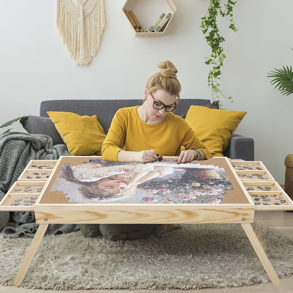 Puzzle Wood Table