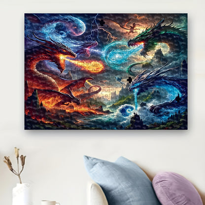 Elemental Dragons - 1000 pieces