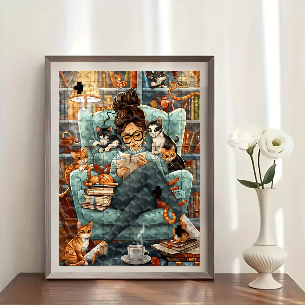 Cozy Cat Reader - 1000 pieces