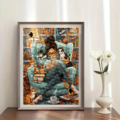 Cozy Cat Reader - 1000 pieces