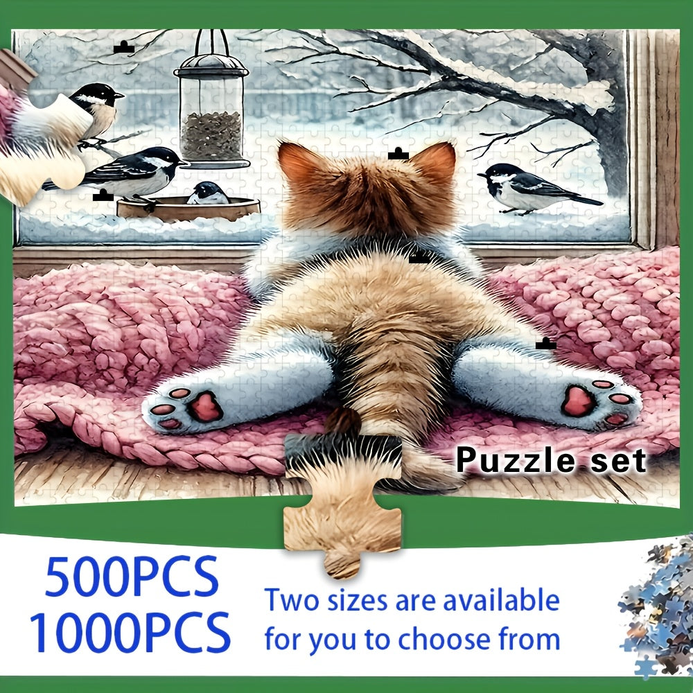 Snowy Cat Watch - 1000 pieces