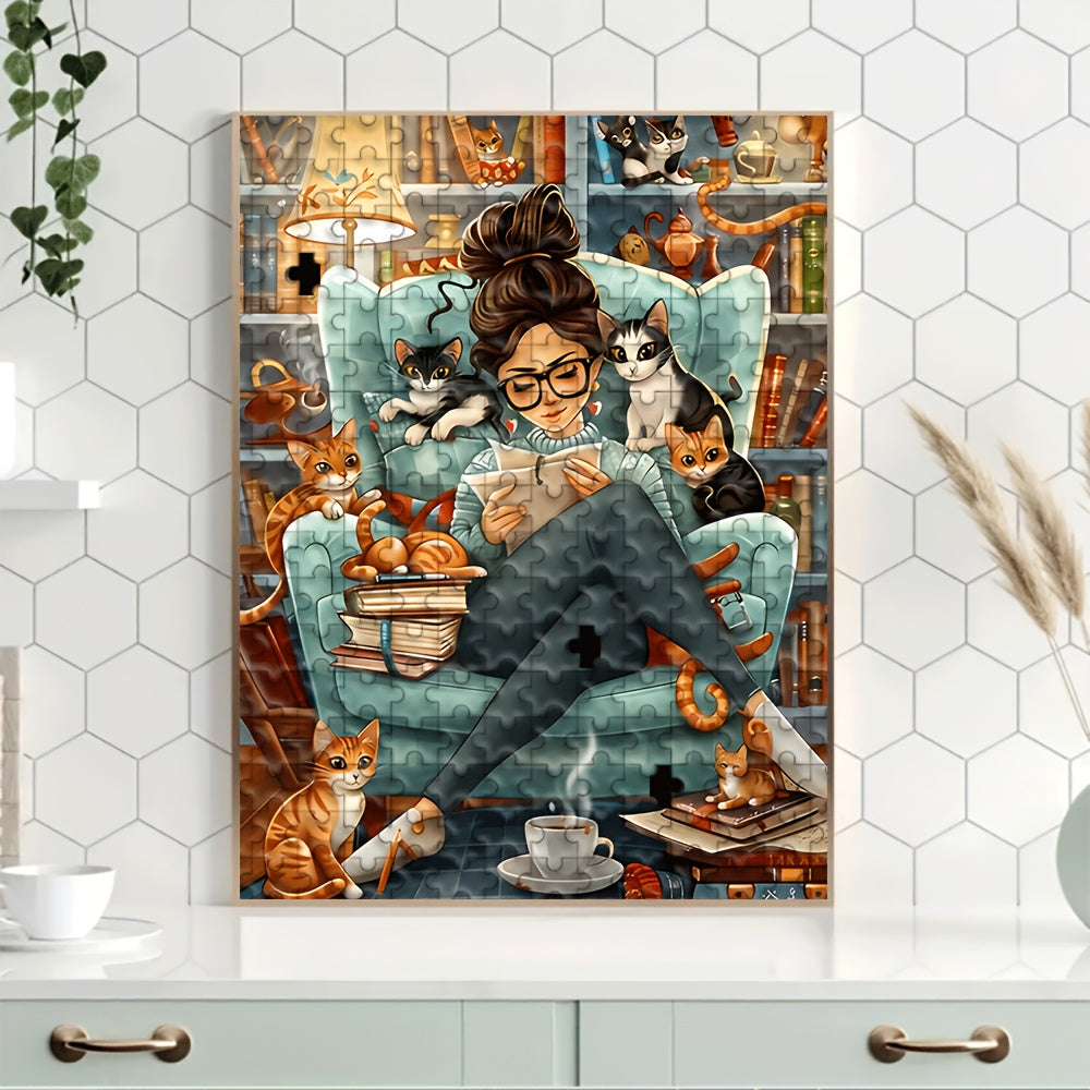 Cozy Cat Reader - 1000 pieces