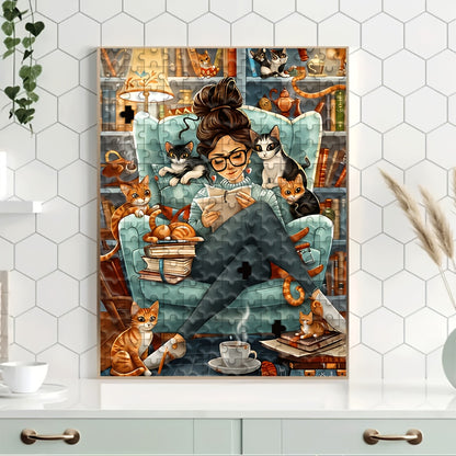 Cozy Cat Reader - 1000 pieces