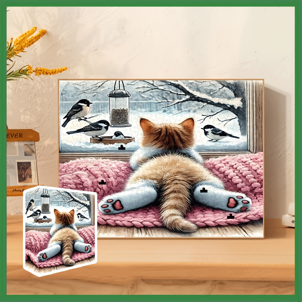 Snowy Cat Watch - 1000 pieces