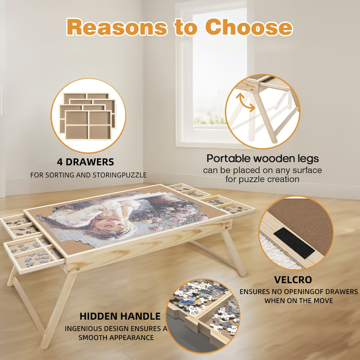 Puzzle Wood Table
