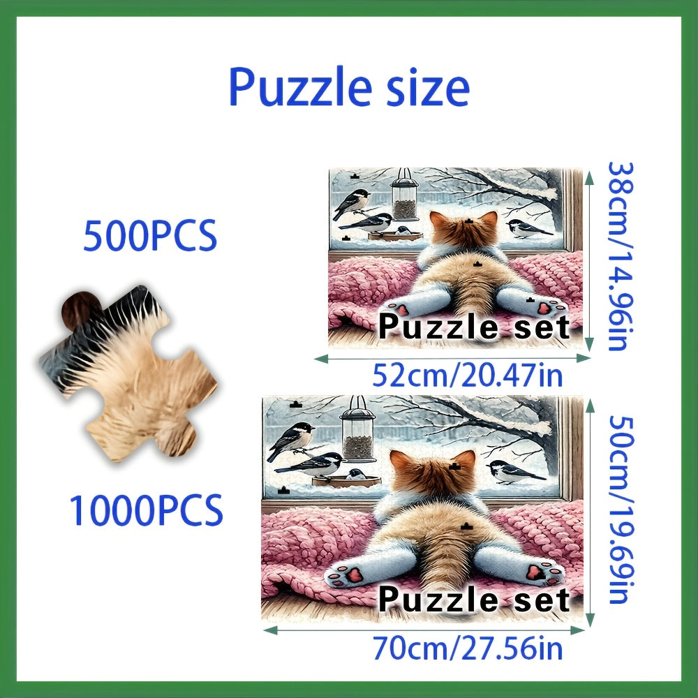 Snowy Cat Watch - 1000 pieces