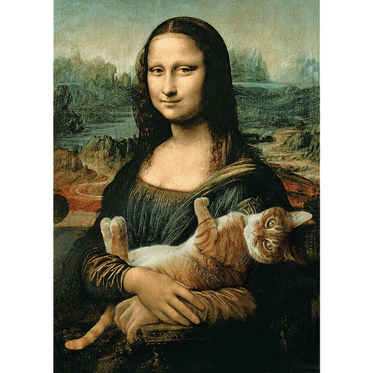 Mona Lisa & Cat - 1000 pieces