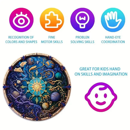 Celestial Cosmos Wooden Puzzle