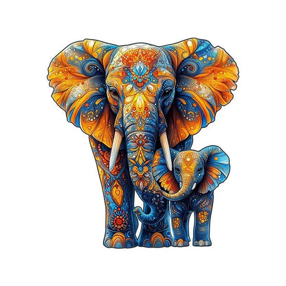 Colourful Animal Wooden Puzzle Collection
