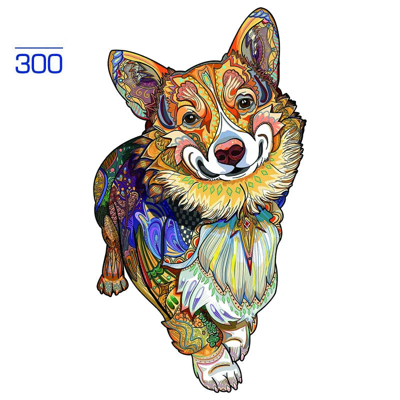 Colorful Dogs Wooden Puzzle Collection