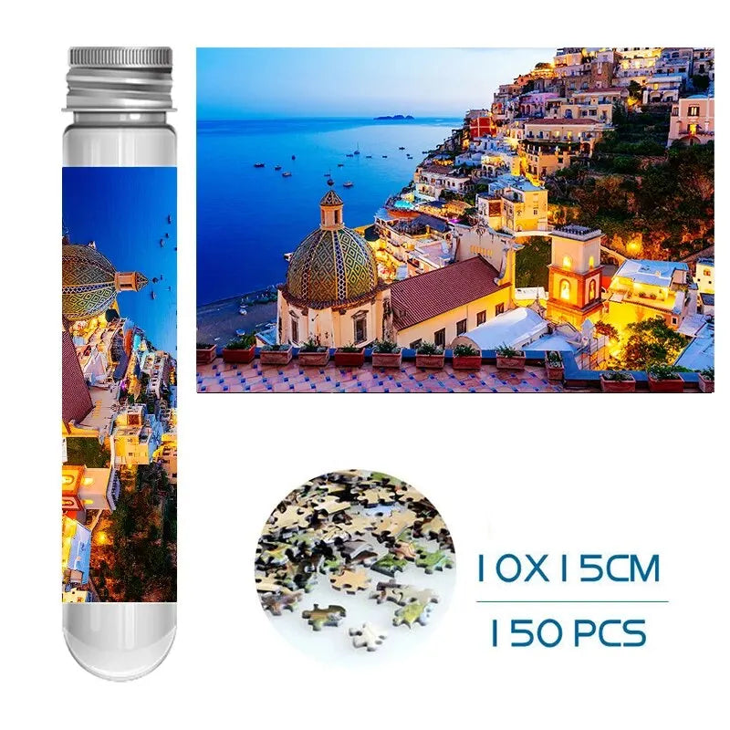 150 Piece Mini Tube Jigsaw Puzzle Collection