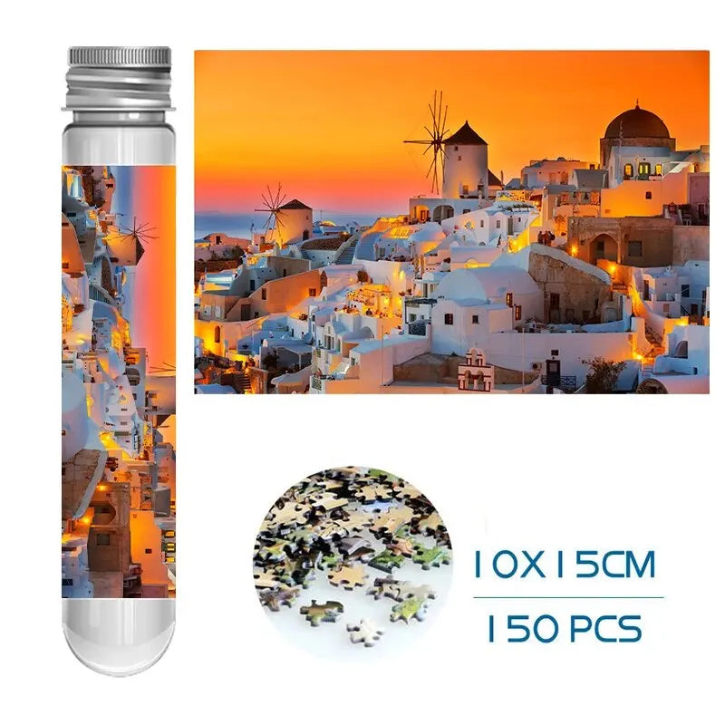 150 Piece Mini Tube Jigsaw Puzzle Collection