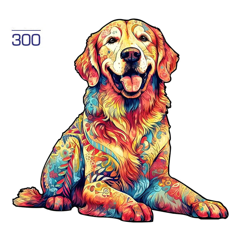 Colorful Dogs Wooden Puzzle Collection