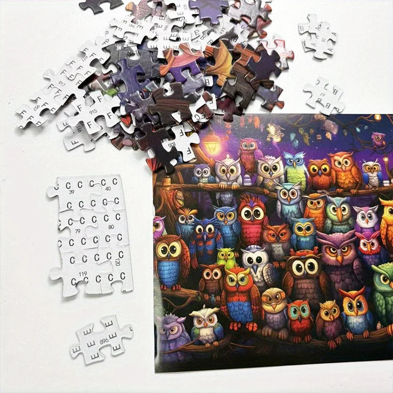 Owl Family 1000-Piece Jigsaw Puzzle