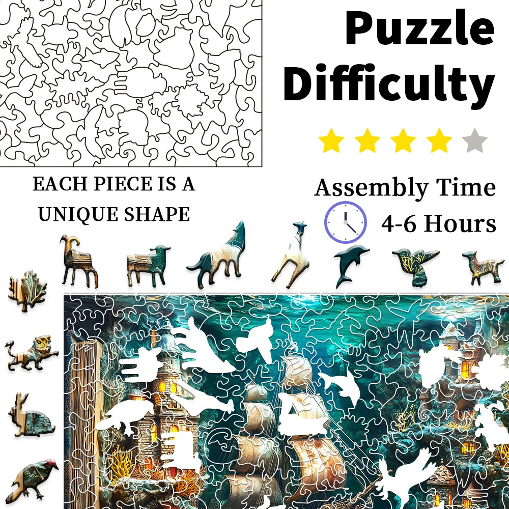 Enchanted Storybook Wooden Puzzle
