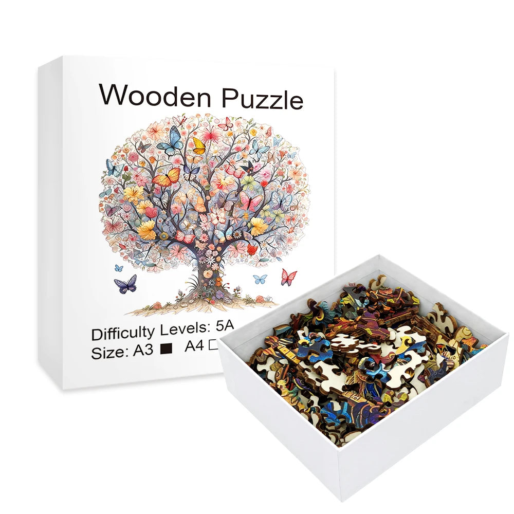 Butterfly Blossom Tree Wooden Puzzle