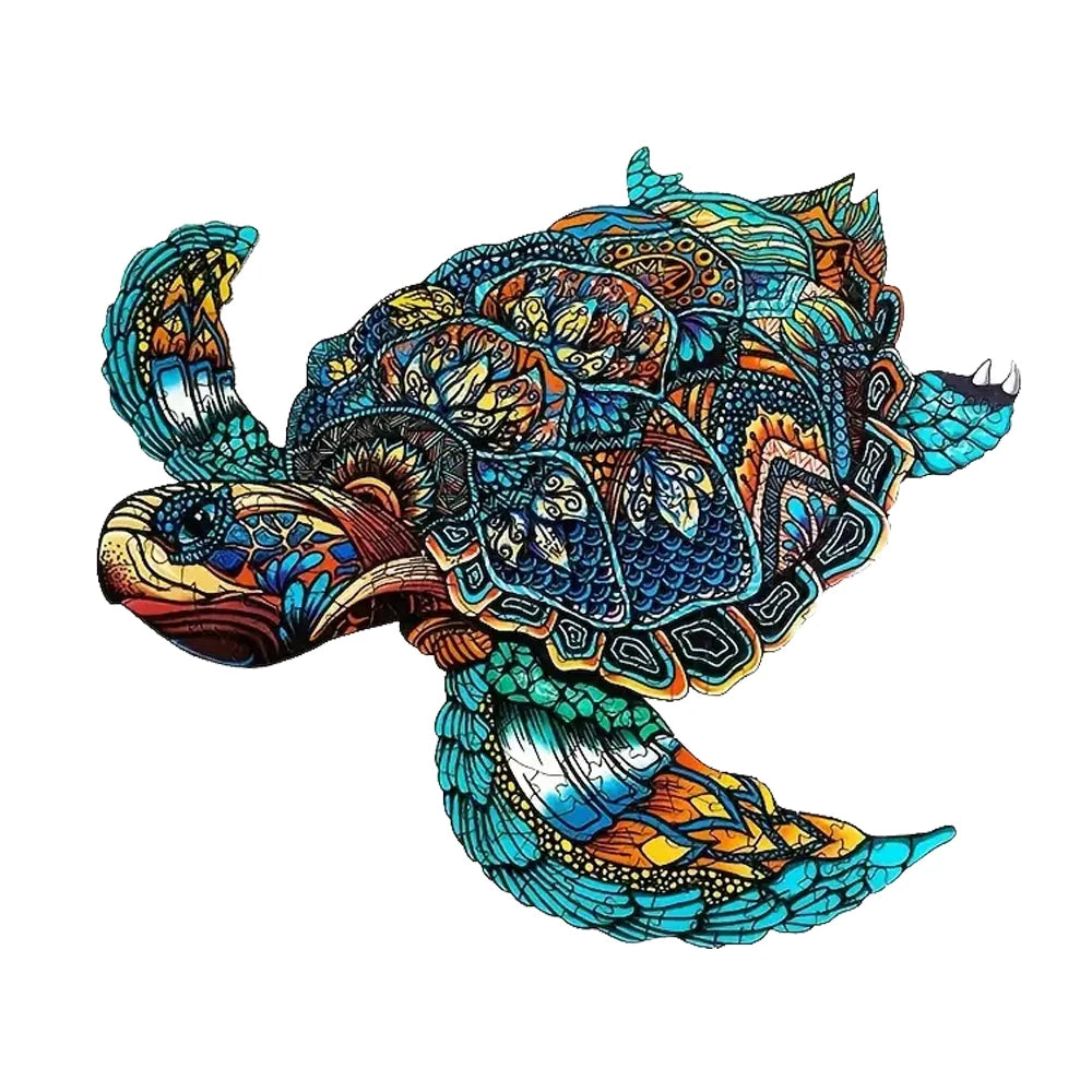 Majestic Sea Turtle Wooden Puzzle