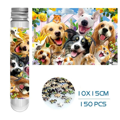 150 Piece Mini Tube Jigsaw Puzzle Collection