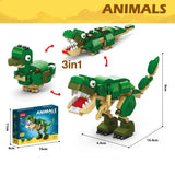 3 in 1 Green Animals