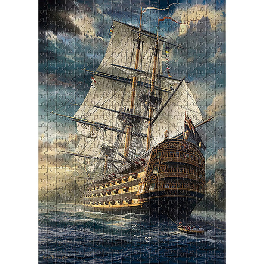 1000 Pieces Majestic Sailing Ship Puzzle