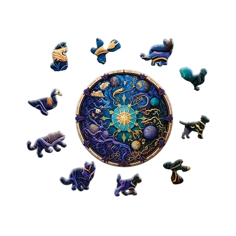 Celestial Cosmos Wooden Puzzle