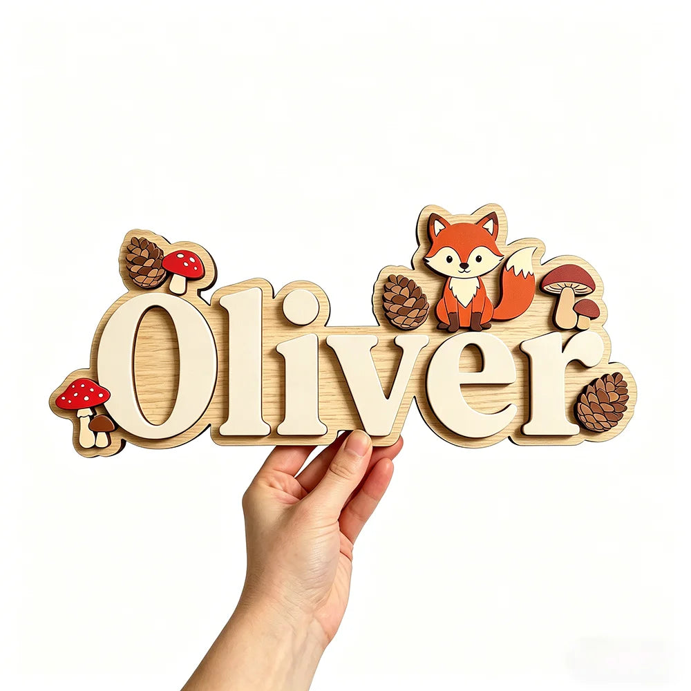 Woodland Name Sign
