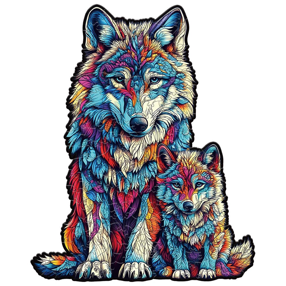 Colourful Animal Wooden Puzzle Collection