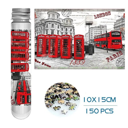 150 Piece Mini Tube Jigsaw Puzzle Collection