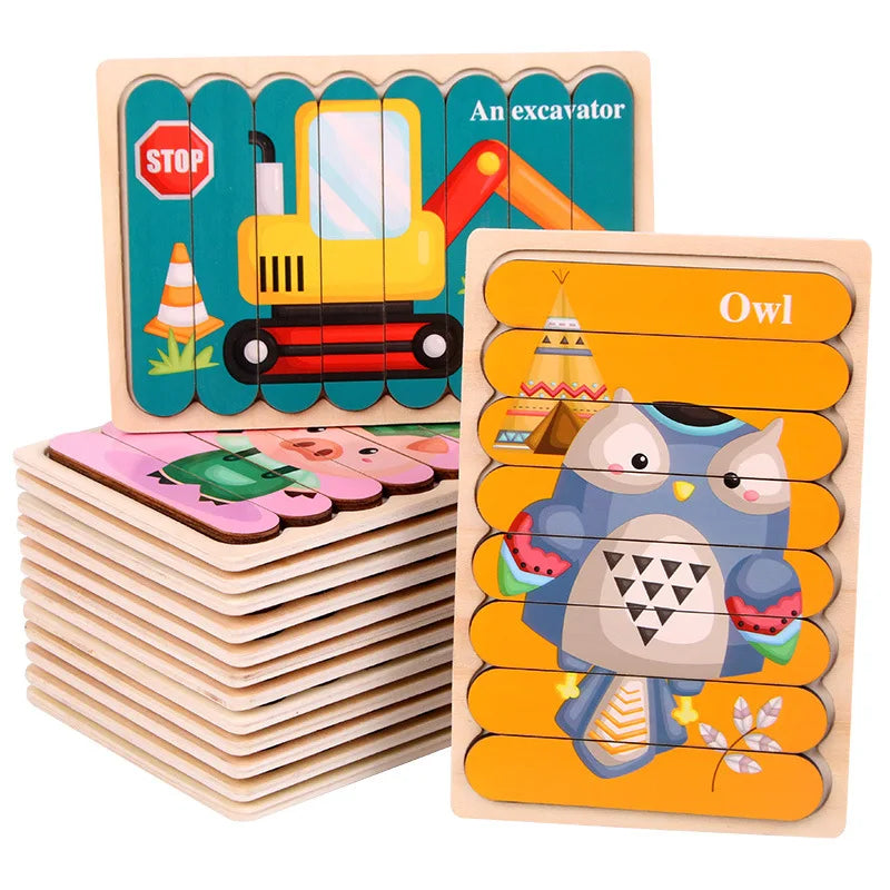 Flip & Learn Puzzle Board