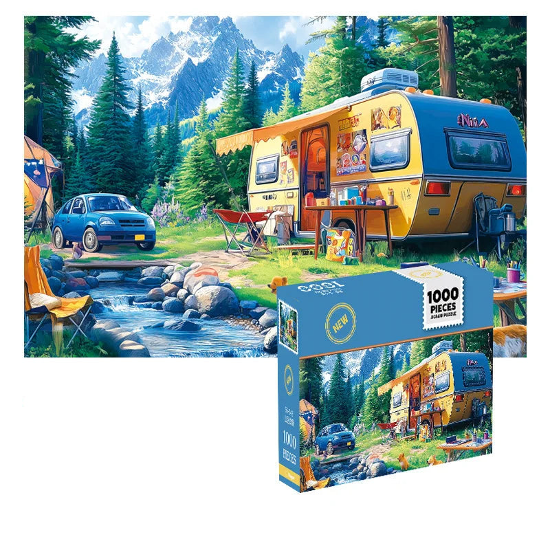 1000 Piece Mini Jigsaw Puzzle – Colorful & Scenic Designs
