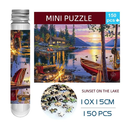 150 Piece Mini Tube Jigsaw Puzzle Collection