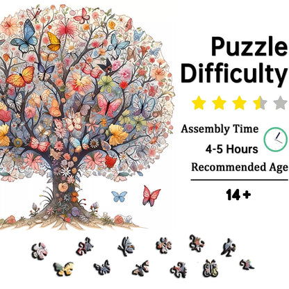 Butterfly Blossom Tree Wooden Puzzle