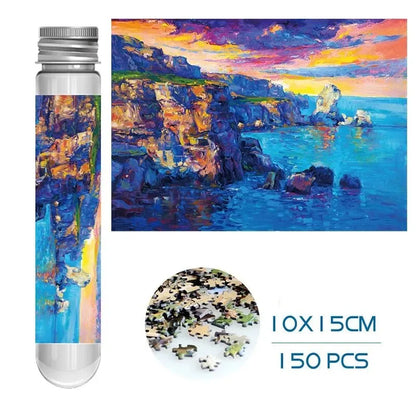 150 Piece Mini Tube Jigsaw Puzzle Collection