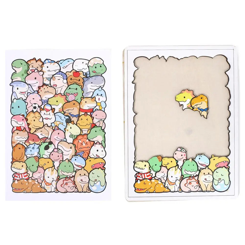 Kawaii Animals Wooden Puzzle