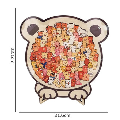 Cute Bear Wooden Tray Puzzle
