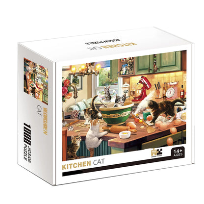 1000 Piece Kitchen Cats Jigsaw Puzzle