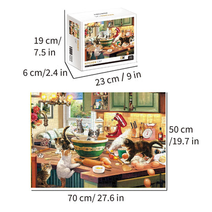 1000 Piece Kitchen Cats Jigsaw Puzzle