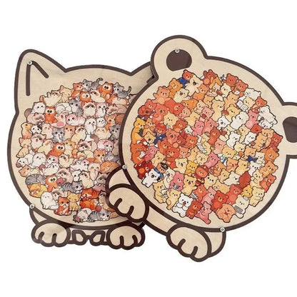 Cute Bear Wooden Tray Puzzle