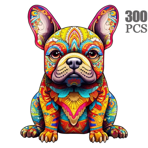 Colorful Dogs Wooden Puzzle Collection