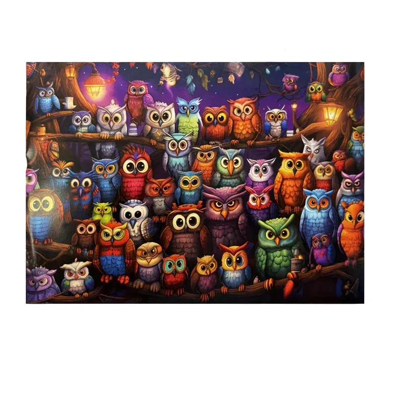 Owl Family 1000-Piece Jigsaw Puzzle