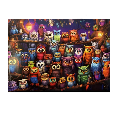 Owl Family 1000-Piece Jigsaw Puzzle