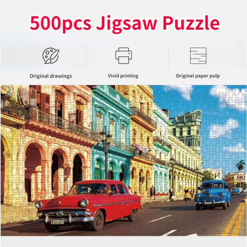 500 Piece Landscape & Travel Jigsaw Puzzle Collection