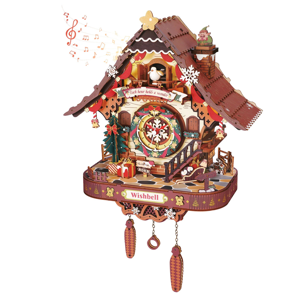 Christmas Cuckoo Clock 3D Wooden Puzzle