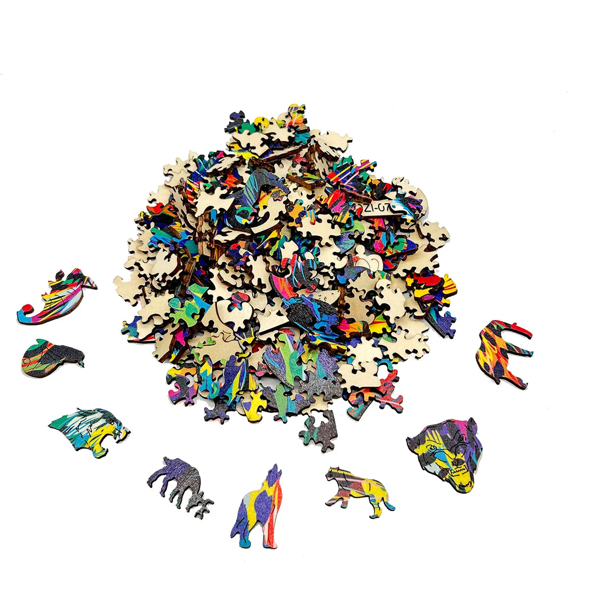 Colorful Dogs Wooden Puzzle Collection