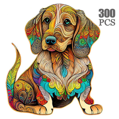 Colorful Dogs Wooden Puzzle Collection