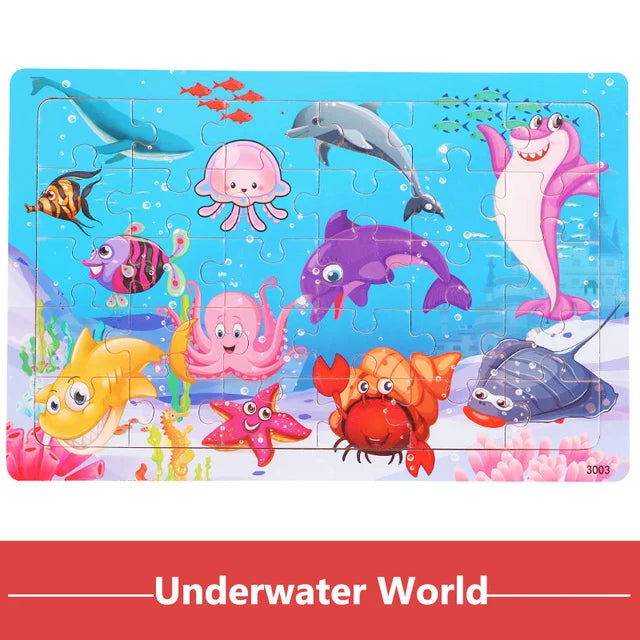 30 Piece Educational Kids Jigsaw Puzzle