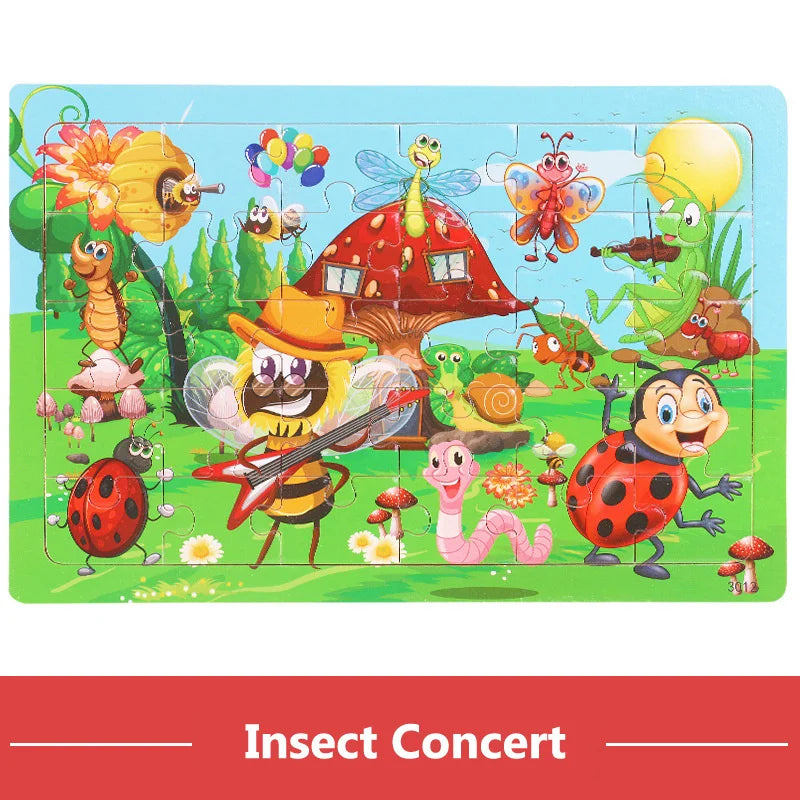 30 Piece Educational Kids Jigsaw Puzzle