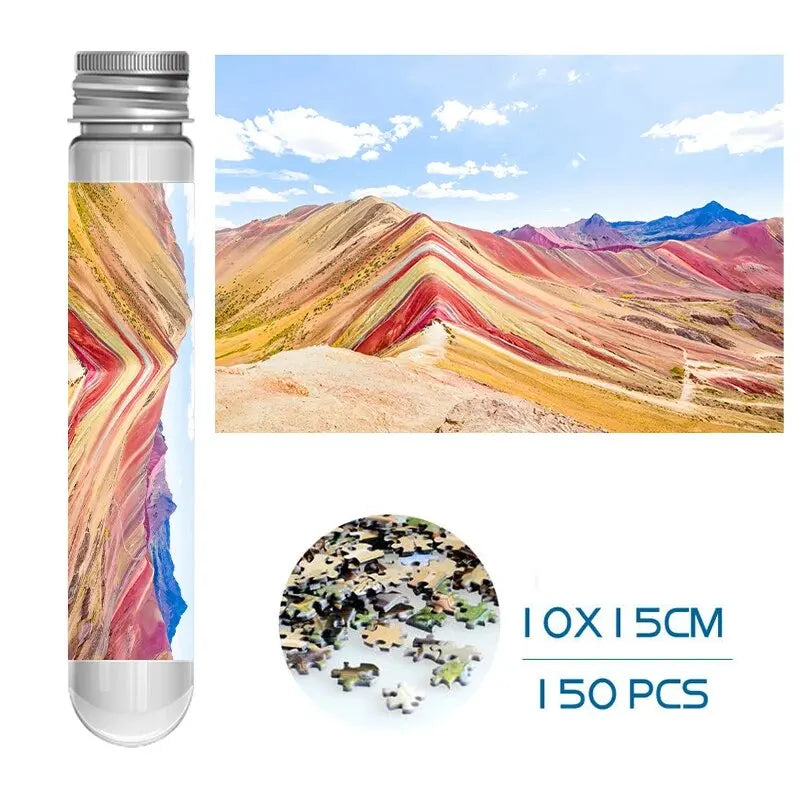 150 Piece Mini Tube Jigsaw Puzzle Collection