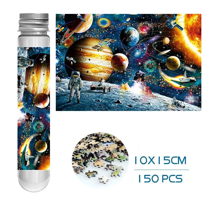 150 Piece Mini Tube Jigsaw Puzzle Collection